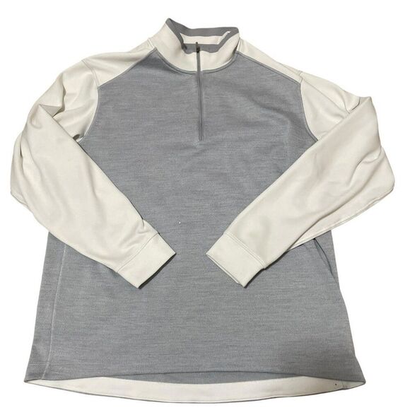 Nike Golf Sweatshirt Mens Size XL Gray 1/4 Zip Dri-Fit Wool Blend 509095-047 - Picture 1 of 8